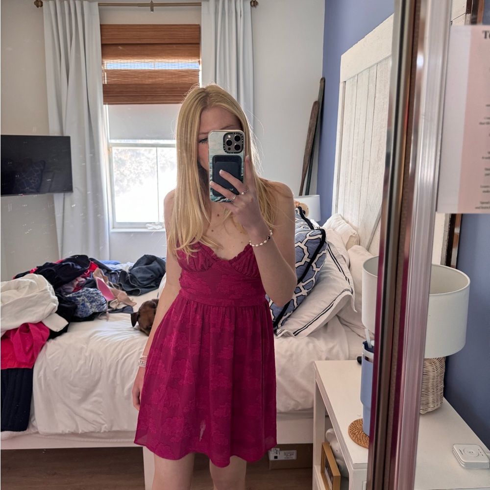 Stunning pink mini dress from target
